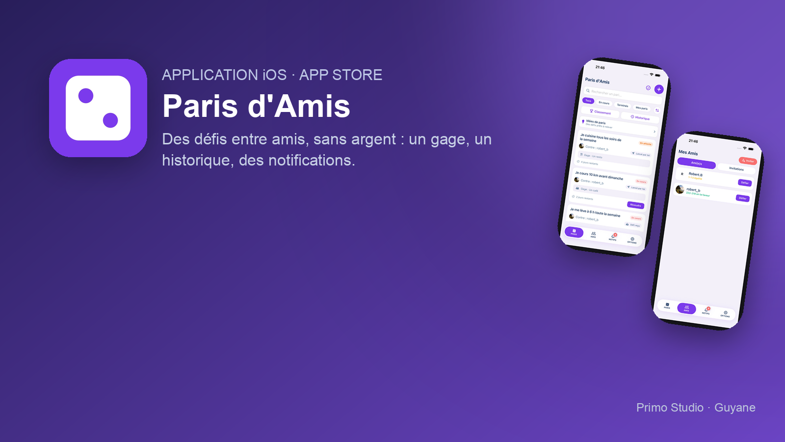 Paris d'Amis : des défis entre amis, sans argent, sur iPhone