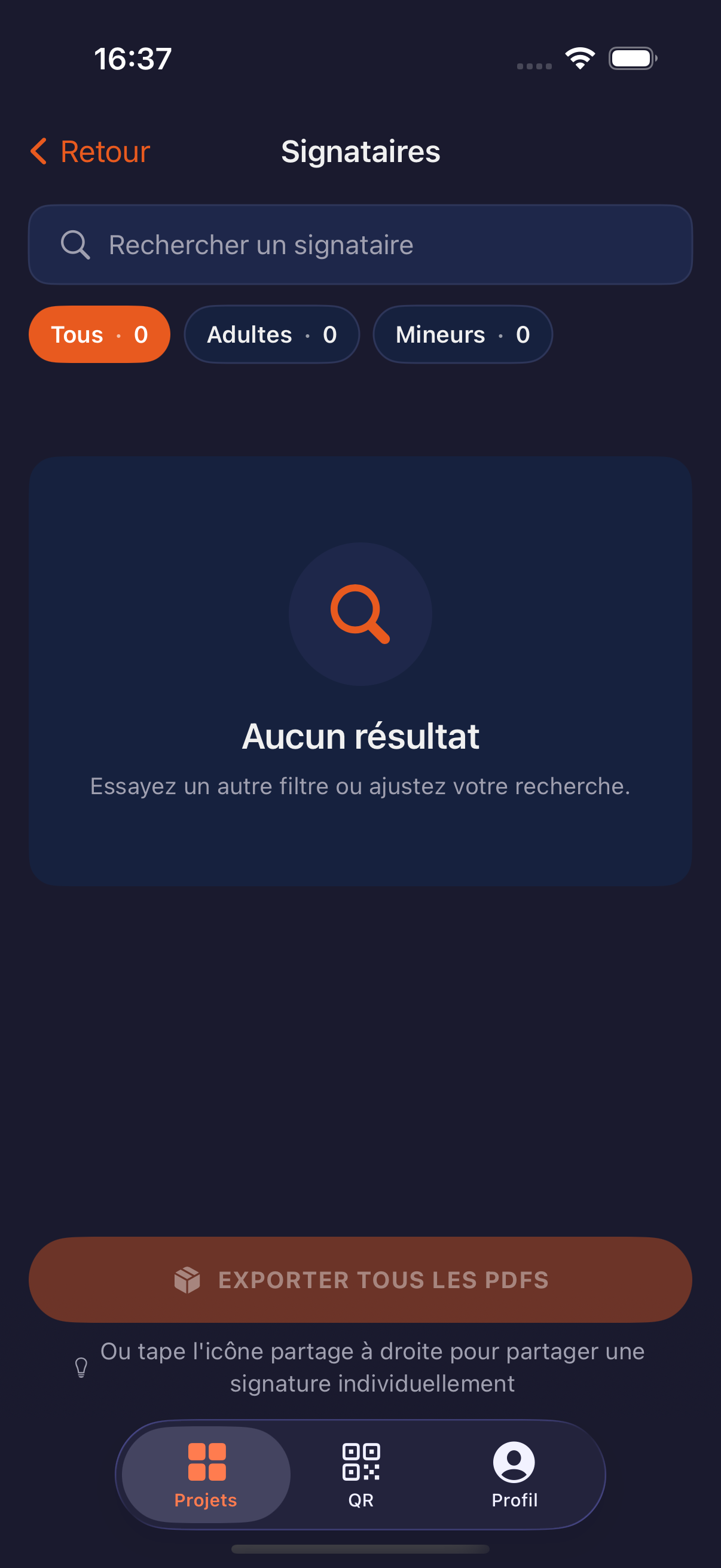 Usted recibe el PDF con sello de tiempo